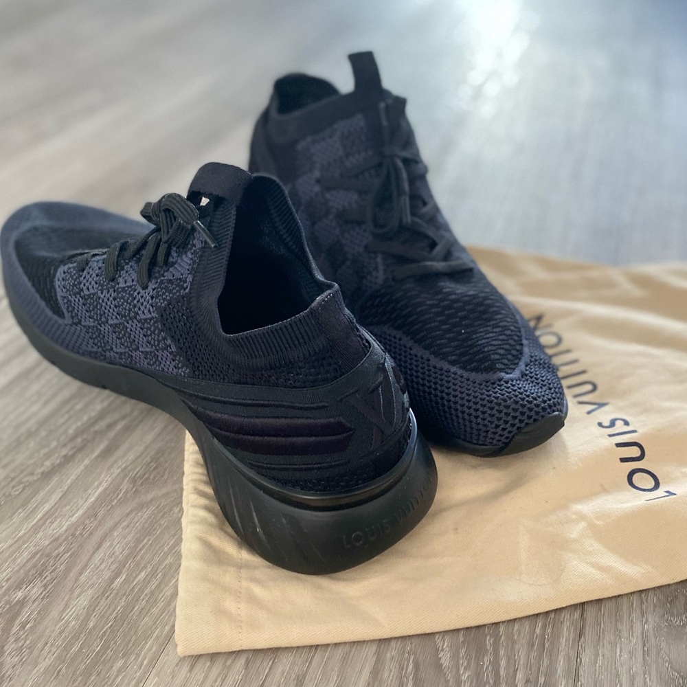 Brand-New (Never Worn) Louis Vuitton Men’s FASTLANE SNEAKER (Black) - Size 10